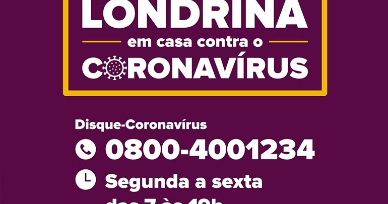 coronavirus 0800 DIVULGAÇÃO